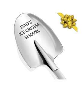 lot 2823 image: Personalized Dads Ice Cream Shovel - Funny Engraved Stainless Steel Fathers Day Gift - Retail $0