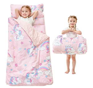 lot 2832 image: Toddler Nap Mat with Pillow and Blanket - Retail $0