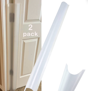lot 2845 image: 2PCS Baby Proofing Door Finger Pinch Protector Clear Door Jam Shield for Child Safety Finger Pinch Guard Hinge Protectors for Kids - Retail $0