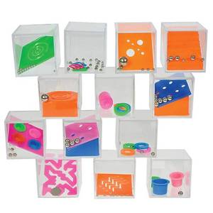 lot 2862 image: Gamie Brain Teaser Puzzles for Kids, Pack of 12, Mini 1.5 Inch Maze Puzzle Cubes in Assorted Designs, Fun Road Trip Toys, Birthday Party Favors, Stocking Stuffers, Goodie Bag Fillers