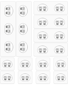 lot 2869 image: Gosknor 14pcs Shower Caddy Adhesive Replacement, 3 Styles Transparent Shower Shelf Adhesive Strips No Drilling Strong Flat Hooks for Bathroom Storage Shelves and Kitchen Rack - Retail $0