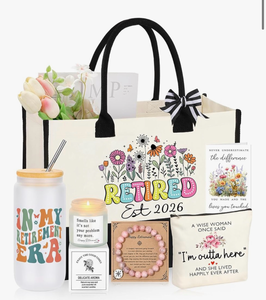 lot 2877 image: Retirement Gift for Woman 2026, Teacher Coworker Mom Grandma Retirement Gifts for Women - Retail $0