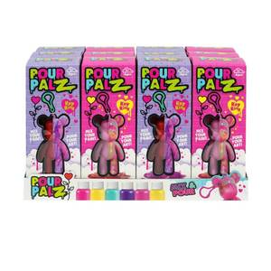 lot 2901 image: Toy Monster Pour Palz DIY Paint Bear Mini Keychain Colors May Vary 1ct