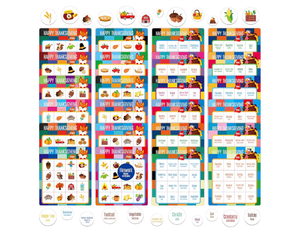 lot 2920 image: Happy Thanksgiving Bingo Game, 12PCS Bilingual English and Spanish Bingo Board Game, 12 Players Bingo Game Set for Teenager or Adults Thanksgiving Party, Fun Interesting Activity Fall Party Supplies - Retail $0