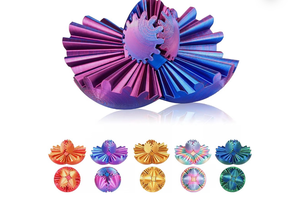 lot 2944 image: Gear Ball, 3D Printed Gear Sphere Fidget Toy, Sensory Stress Relief Ball for Kids and Adults, ADHD Autism Desk Toy Stocking Stuffer Unique Fun Office White Elephant Gift (Deep Purple, 3.15inches) - Retail $0