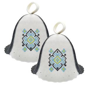 lot 2961 image: BAJISA Sauna Hat, Natural Wool Sauna Hat for Men and Women, Russian Banya Cap, Soft, Breathable Wool Hat Protects Hair from Overheating & Damage, Sauna Accessories for Spa, Steam Room, Bathhouse