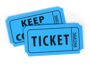 lot 3027 image: Azureal 800 Raffle Tickets, Consecutively Numbered Tickets, 5050 Raffle Tickets for Events, Carnivals, Entry, Class Reward, Prizes (Blue) - Retail $0