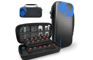 lot 3093 image: Carrying Case for Switch 2 (2025),Switch 2 Carry Case with 20 Games Cartridges,Portable Large Capacity Protective Hard Shell Travel Bag Pouch for Switch 2 Console & Accessories (Z-for switch2) - Retail $0