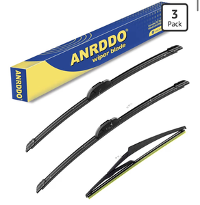 lot 3142 image: 3 wipers Replacement For 2014-2020 2021 2022 2023 Nissan Rogue 2013-2018 2019 2020 Nissan Pathfinder Windshield Wiper Blades Replacememt Original Equipment - 261712 (Set of 3) UJ HOOK - Retail $0