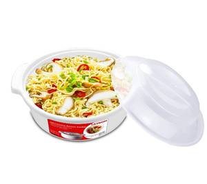 lot 3167 image: Zdesign Microwave Ramen Cooker Noodle or Soup Bowl Easy Mac Perfect for Breakfast, College Dorm Essentials for Boys Girls,Office, Dishwasher-Safe, BPA-Free, 51OZ1.52L