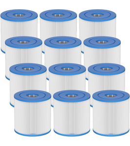 lot 3197 image: Type I Swimming Pool Filter Cartridge Replacement 58093 Compatible with Summer Waves 300330 Galh Filter Pumps, Pool Filter Cartridge Size 1 for 58093, 12 Packs - Retail $0