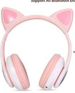 lot 11280 image: Wireless Headphones, Pink Cat