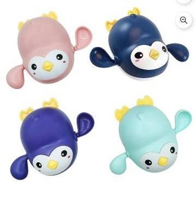 lot 11281 image: Penguin Wind-up Baby Bath Toys, 4 Pack