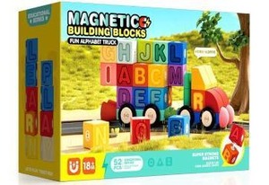 lot 11299 image: ABC Foam Magnetic Blocks for Toddlers