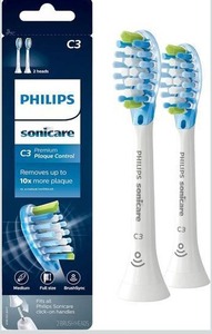 lot 11303 image: Philips Sonicare Genuine C3 Premium Plaque Control Replacement Toothbrush Heads, 8 Count