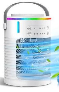 lot 11304 image: Portable Mini Air Cooler, White