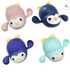 lot 11305 image: Penguin Wind-up Baby Bath Toys, 4 Pack