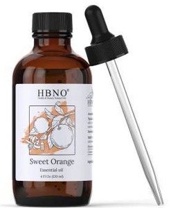 lot 11452 image: HBNO Sweet Orange Essential Oil, 4oz, 2 Pack