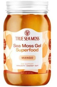 lot 11467 image: True Sea Moss Mango Gel Superfood Supplement 16 FL OZ