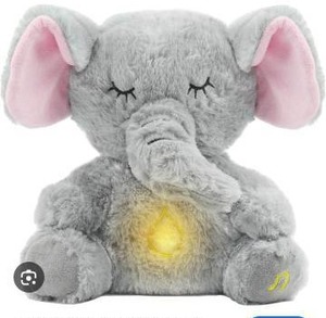 lot 11503 image: Elephant Breathing Light-Up Plush Toy with Sound
