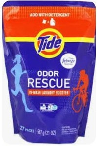 lot 11510 image: Tide Odor Rescue In Wash Laundry Booster Packs, 27 Packs