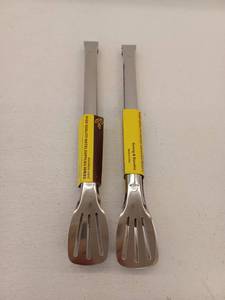lot 11529 image: Stainless Steel Cooking Tongs, 2 Pack