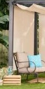 Coolaroo Outdoor Roller Shade 96x96 Pebble Cordless