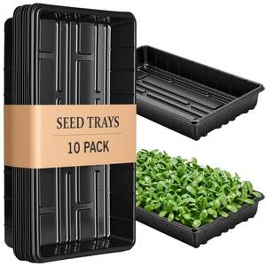 lot 3090 image: EXTYQWC 10 Plant Growing Trays,Plant Tray, Seed Tray, Seedling Tray, Propagation Tray, Plant Trays for Seedlings, Planting Trays, Seedling Starter Tray(No Drain Holes)