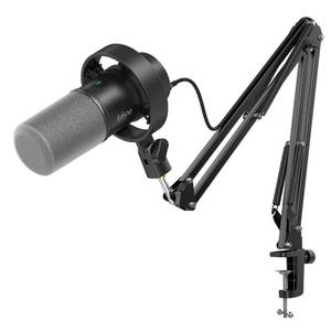 lot 3093 image: FIFINE K688 Podcast Microphone Kit, USBXLR Dynamic Microphone with Boom Arm for PCXLR Mixer, Gaming Mic with Mute Button, Headphone Jack for Vocal, Voice-Over, Streaming, Music Recording -K688CT