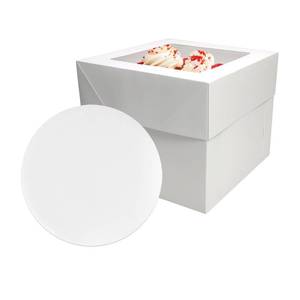 lot 3102 image: GylSun 3 sets Cake Boxes 12x12x10 inches with Boards Bakery Boxes for Cakes
