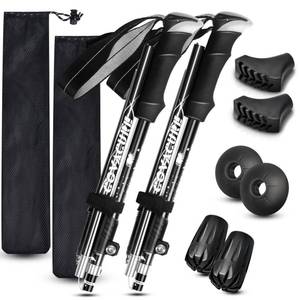 lot 3108 image: Covacure Hiking Poles Collapsible Trekking Poles - Aluminum Alloy 7075 Walking Sticks with Telescopic & Foldable Tri-fold Design Hiking Gear for Women Men,Camping, Climbing