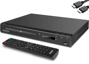 lot 3110 image: MEGATEK Region-Free HDMI DVD Player for TV, Compact CDDVD Player for Smart TV, USB Port, Plays All Region DVDs & Multi Formats, Metal Housing, HDMIRCA Cables & Remote Included