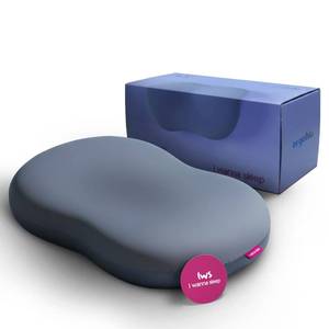lot 3144 image: IWS I WANNA SLEEP Ergoblu Cooling Cervical Memory Foam Pillow �� Satin-Touch No-Frizz Pillowcase, Orthopedic Neck & Spine Alignment for Back & Stomach Sleepers