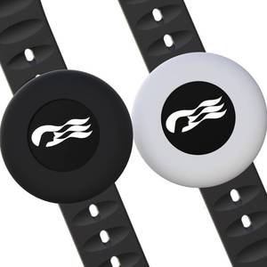 lot 4065 image: 2 Pack Princess Cruise Medallion Watch Adapters Holder for Carnival Medallion (2024, 2025,2026),Silicone Accessory Fits Watch Wristbands, Also for Apple AirTag Cat Collar Holder, BlackWhite