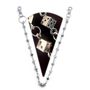 lot 4070 image: JPYTH Dice - Adorned Unisex Biker - Inspired Wallet Chain - Punk Hip Hop Waist Accessory for Men and Womens Pants, Jean and Wallet - Streetwear Essential