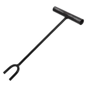 lot 4101 image: PRETYZOOM 12���� Water Meter Key, U-Shaped Heavy Duty Shut Off Tool Fork Compatible for Long Handle Heating Valves Utility Faucet Wrench Gas Control Spigot Operation