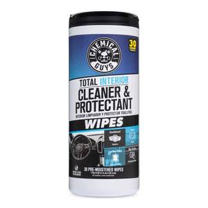 lot 4118 image: Chemical Guys Total Interior Cleaner & Protectant Canister Wipes, Great for Cars, Trucks, SUVs, RVs, & More (30 Ct) - PMWCSPI22030