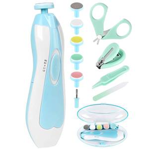lot 4137 image: Baby Nail Trimmer Electric-12 in 1 Baby Nail Clippers Safe Baby Nail File Kit with a Nail Clipper, Scissor, Tweezers, and Nail Files