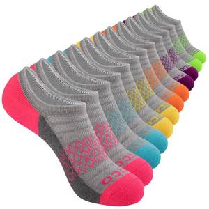 lot 4155 image: eallco No Show Socks Womens Athletic Cushioned Low Cut Non Slip Running Ankle Socks for Women 6 Pairs