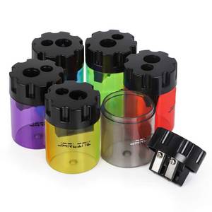 lot 4206 image: JARLINK 6 Pack Manual Pencil Sharpeners, Dual Holes Colorful Sharpener with lid for No.2ColoredArt Pencils, Kids Adults Portable Sharpener for School Office Home and More
