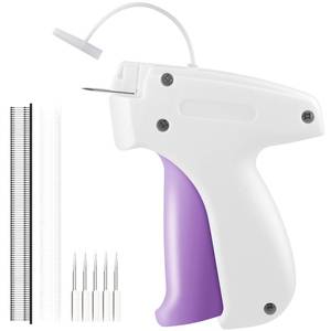 lot 4211 image: Legebo Stitch Gun for Clothes, Handheld Stitch Gun Quick Clothing Fixer, Portable Tagging Gun for Home & Retail Use, Includes 6 Needles,1000 Black & 1000 White Fasteners (White,1pcs2000tag)