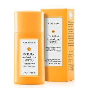 lot 4214 image: Naturium UV Reflect Antioxidant, Broad Spectrum SPF 50 PA  Sheer Sunscreen, Lightweight Face & Skin Protector with Soft Matte Finish, 1.7 oz