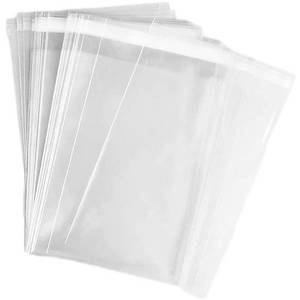 lot 4237 image: Nobranded 50 pcs Clear 9 x 12 Self Seal Cello Cellophane Bags Resealable Poly Bags 2.8 mils OPP Bag for Packaging Clothing, T Shirts, Art Painting,Treats,Party Favors,Gifts,Small Business