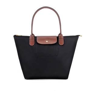 lot 5153 image: dassymia Tote Bag for Women Foldable Shoulder Bag Nylon Weekend Hobo Handbag, Black