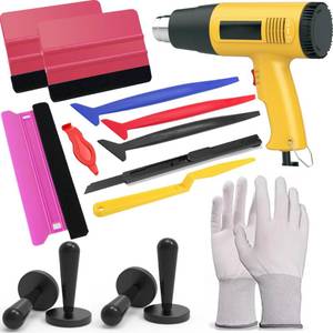 lot 5165 image: Spanno Heat Gun for Vinyl Wrap, Car Wrap Kit for Window Tint, Include Heat Gun, Plastic Squeegees, Magnet Holder, Gloves