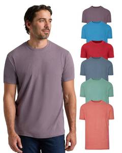 lot 5180 image: True Classic Mens T-Shirts �� Short Sleeve Crew Neck T Shirts for Man, Cotton Blend Plain Novelty Mens T-Shirts, Pack of 6, Variety, 3XL