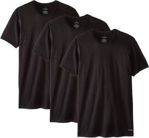 lot 6122 image: Calvin Klein Mens Cotton Crew Neck Classic Fit T-Shirts 3 Pack (B(NP2205-001)W, Large)