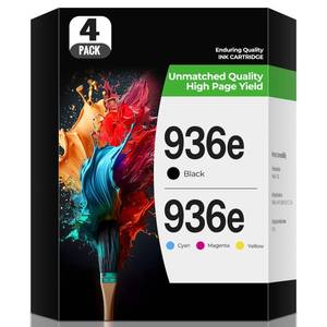 lot 6138 image: 936XL 936 Ink Cartridges OfficeJet Pro 9125e 9135e 9730e 9125 9135 9730 e Ink Compatible with Hp 936e 936 Ink OfficeJet Pro 9135e 9125e 9730e 9125 9135 9730 9110 9130 9120 9122 9128 Printers