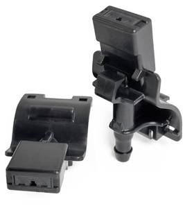 lot 6156 image: Click&Fit Front Windshield Washer Nozzles compatible with Toyota 2007-2023 Camry Corolla RAV4 Highlander Tundra, Lexus RX350 IS250 GX460 �� Wiper washer sprayers replaces 85381-12300, (Fan, 2 pcs)