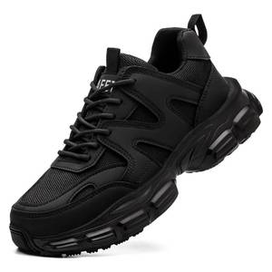 lot 6169 image: Steel Toe Shoes for Women Men Wide Non Slip Composite Work Sneakers Indestructible Comfortable Safety Tennis Shoes Lightweight Breathable Construction Sneakers Puncture Proof Ergonomic Design size 35